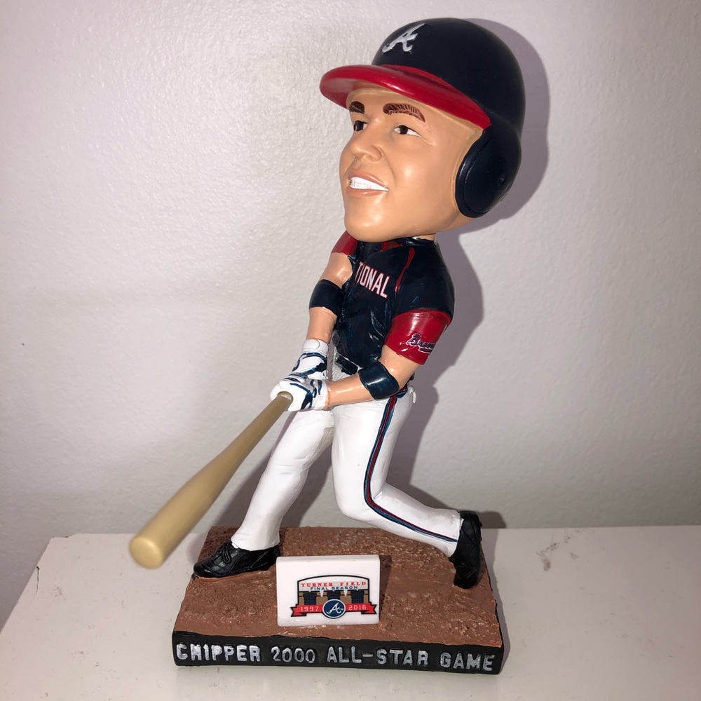 RARE Chipper Jones bobble head